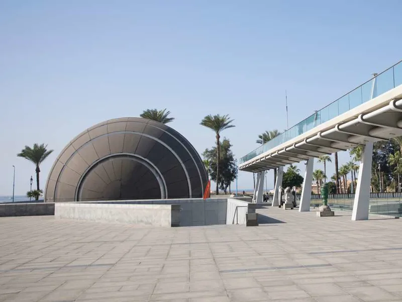 The planetarium at Bibliotheca Alexandrina in Alexandria