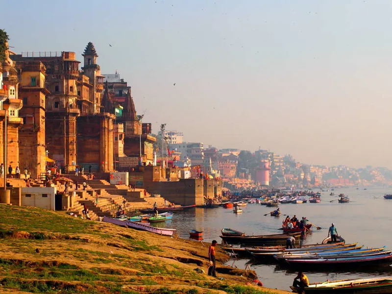 The ghats at Varanasi