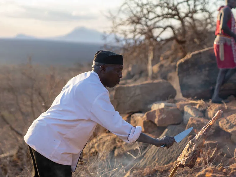 Roasted lamb, Sundowner drinks