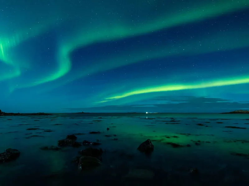 The Northern Lights over northern Norway