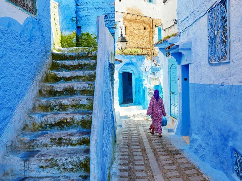 Chefchaouen street scene