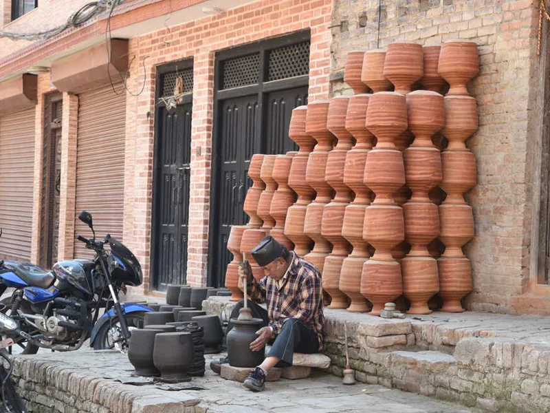 Local artisan in Kathmandu