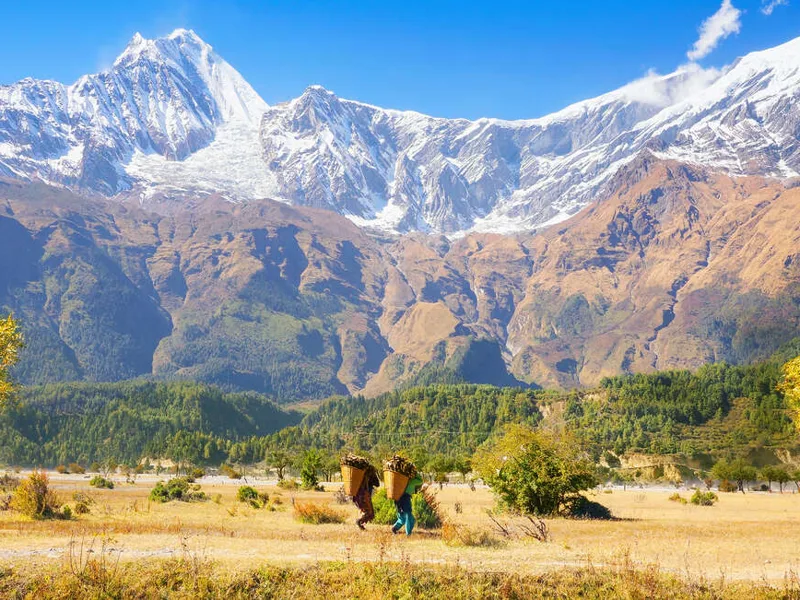 Rural farmers near Pokhara
