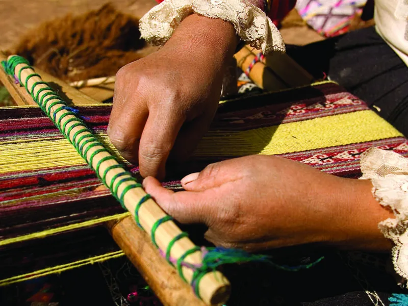 Weavers at Misminay
