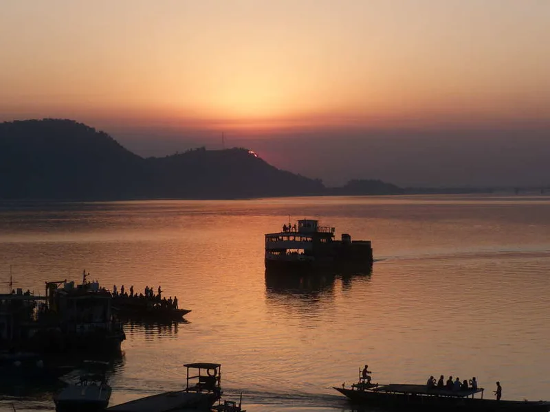Sunset on the Brahmaputra