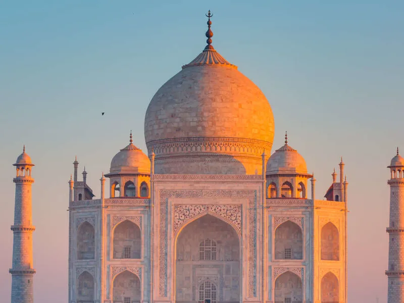 Taj Mahal at sunrise