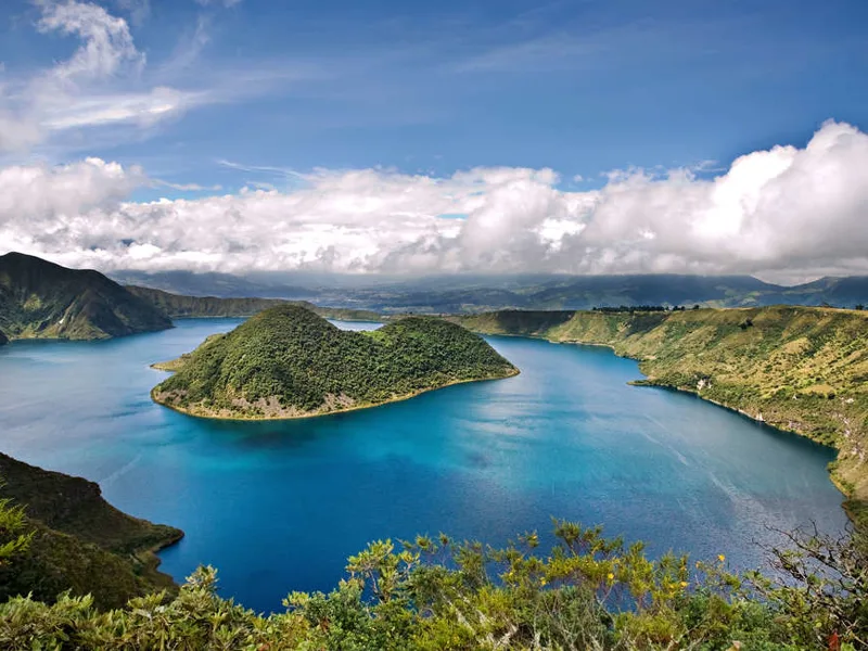 At the Cuicocha Lake