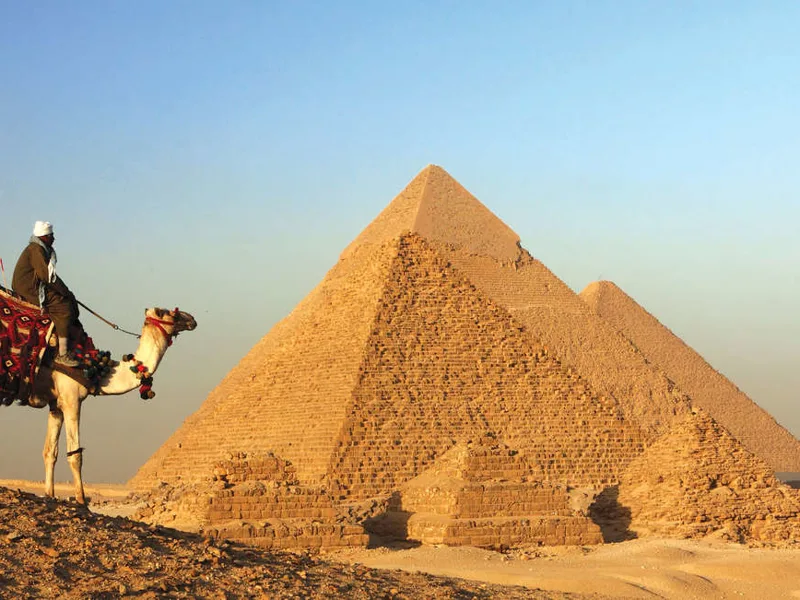 Overlooking the Pyramids of Giza