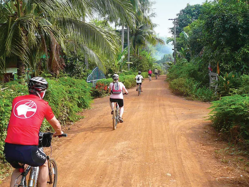 Cycling through the backroads