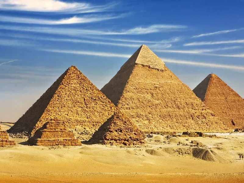Great pyramids at Giza