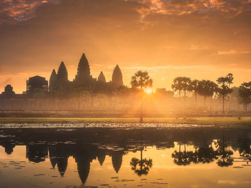 Angkor at sunset