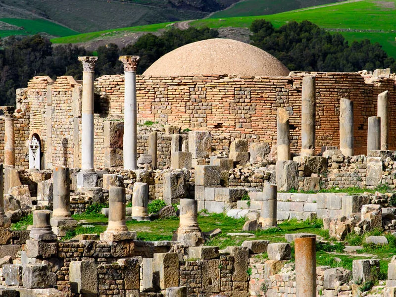 Christian baptismal temple in Djemila