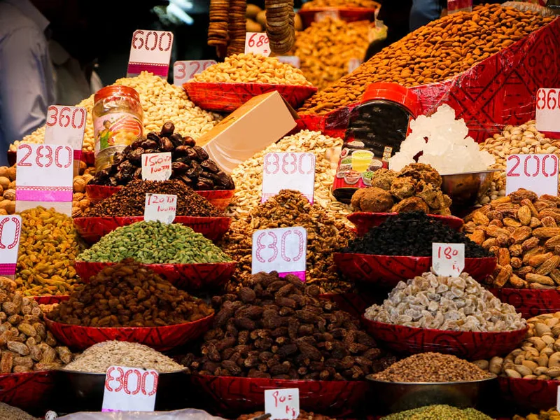Indian market stall