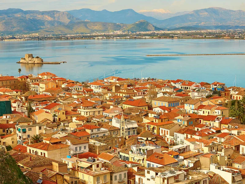 Nafplion waterfront and town