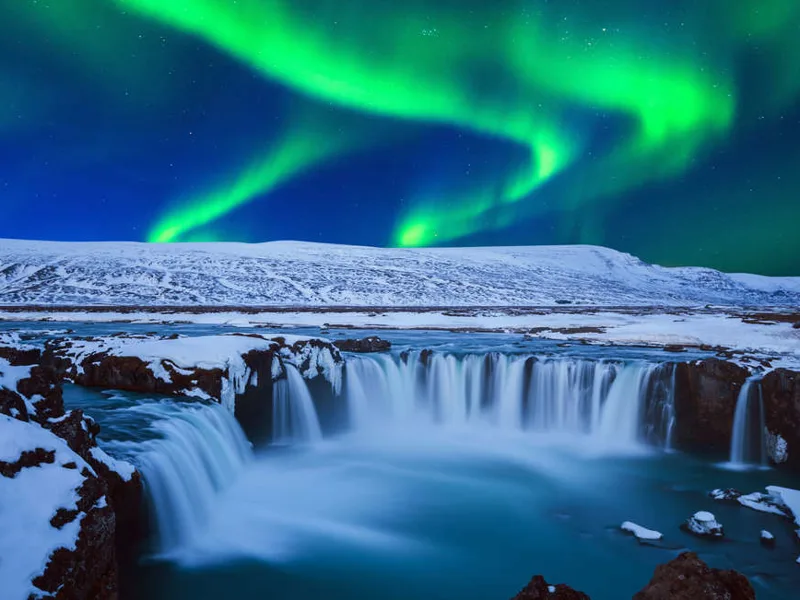 Northern Lights at Godafoss