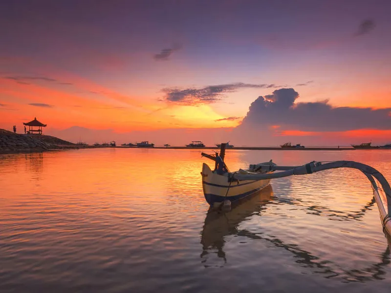 Sanur at sunset