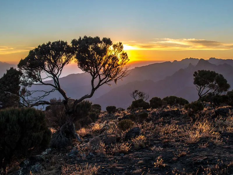 Mount Meru view from Kilimanjaro