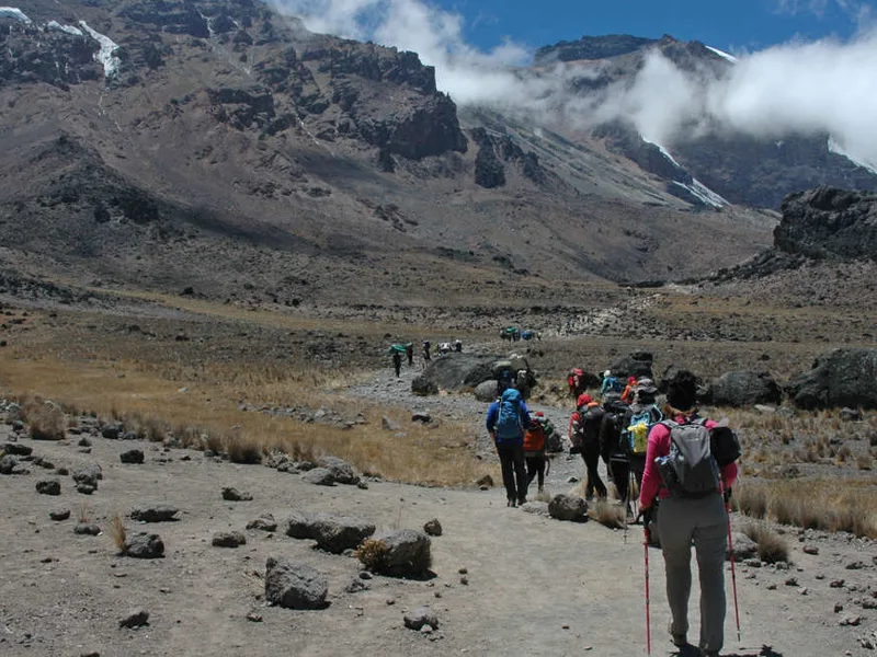Kilimanjaro trekking route