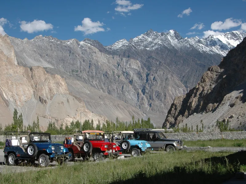 Car park with a view