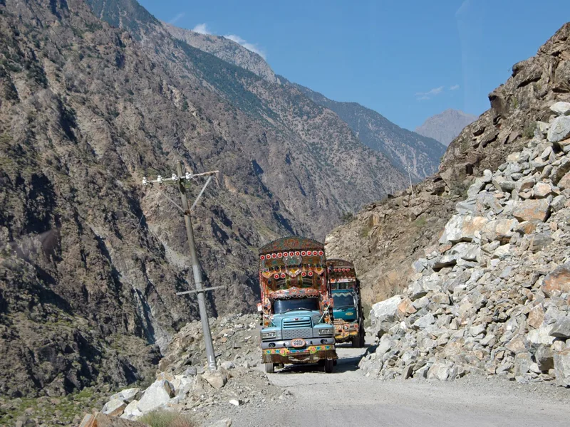 The Ubiquitous colourful trucks