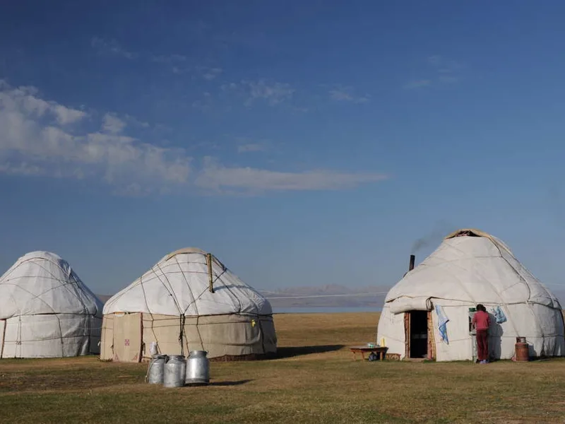 Yurts at Song Kul Lake