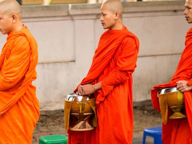Monks in Luang Prabang