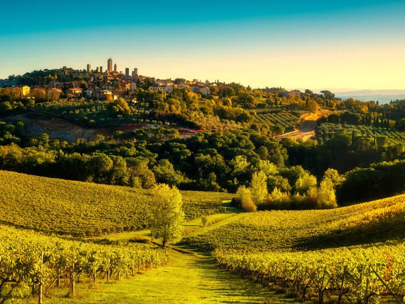 Landscapes around San Gimignano