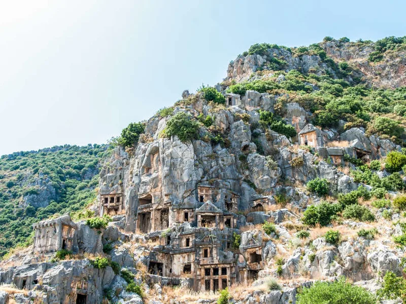 Lycian rock-cut tombs