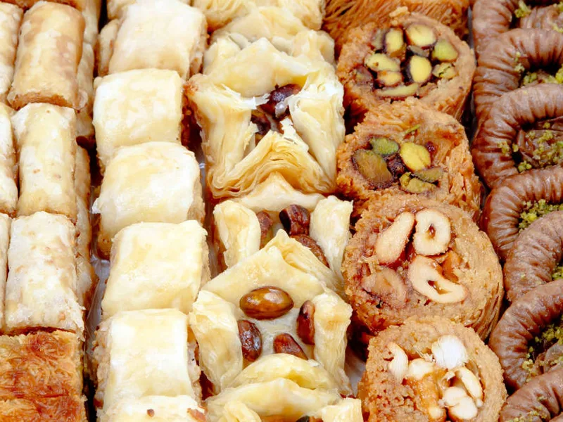 Assorted Turkish pastry