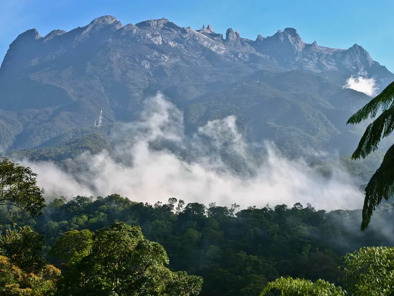 View of Mt Kinabalu