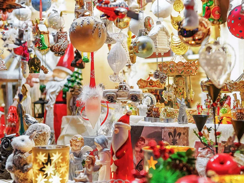 Christmas decorations in Vilnius on our Christmas departure