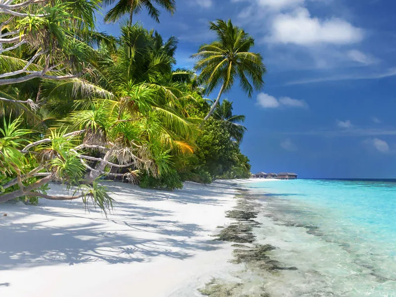 Abandoned beaches in the Maldives