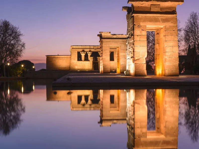 Temple of Debod at night, Madrid