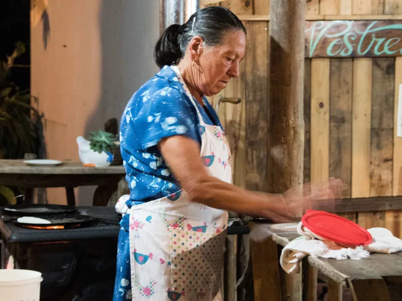 Making tortillas