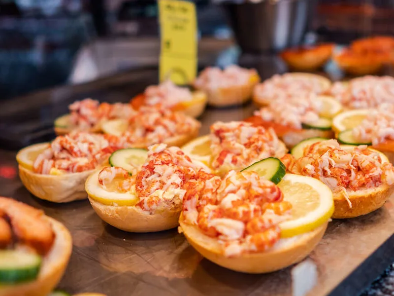 Seafood at the fish market, Bergen