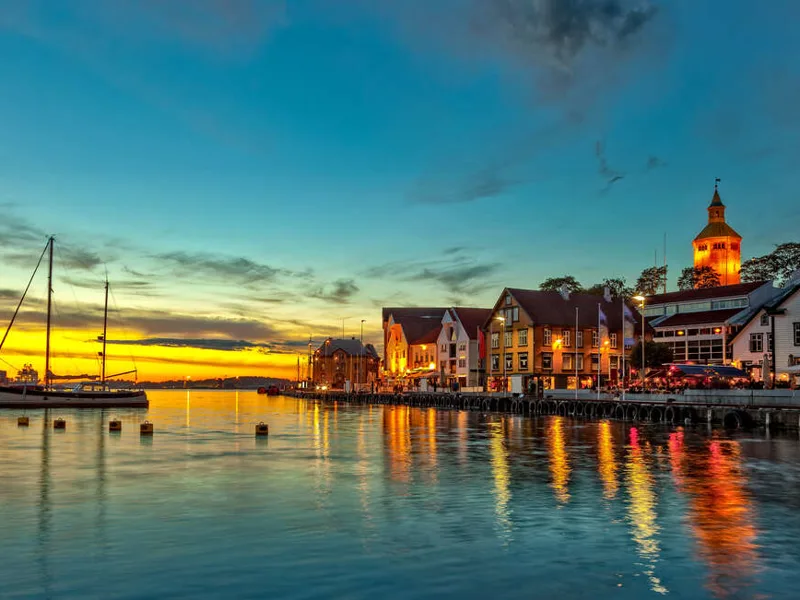 Stavanger at night