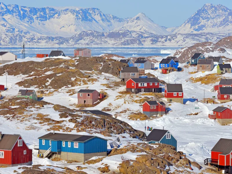 Colourful houses, Greenland