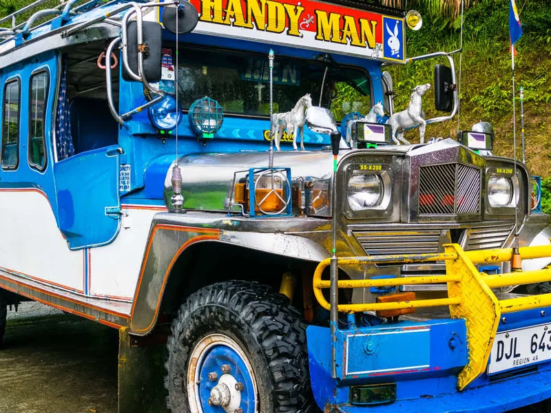 The iconic jeepney