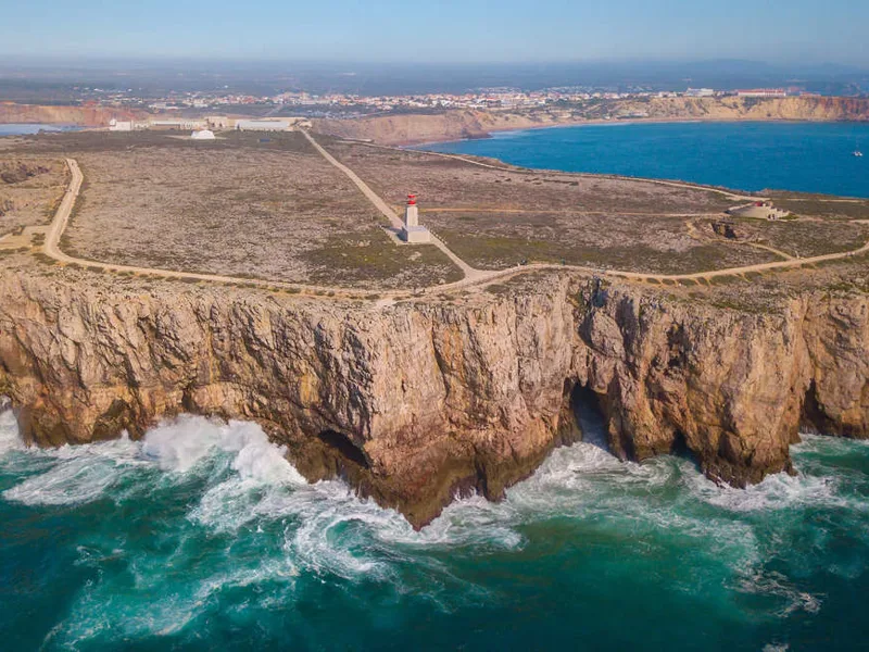 Aerial view of Fortaleza de Sagres