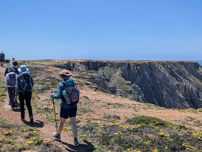 Walking remote coastal trails
