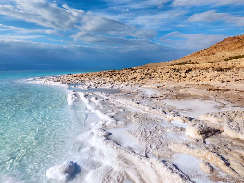 Dead Sea shoreline, Jordan
