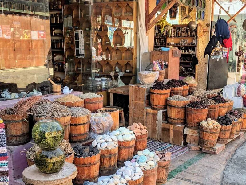 Dahab market, spice stall
