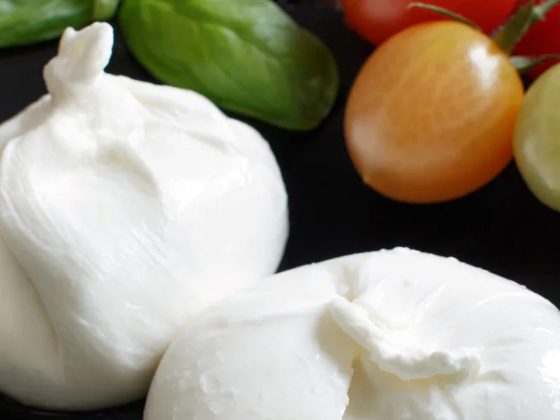 Cream stuffed mozzarella