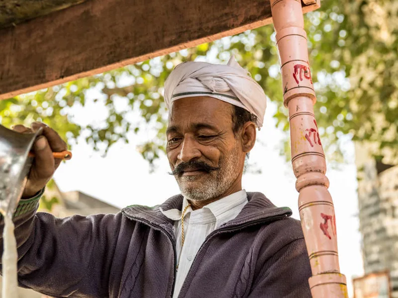 Preparing masala chai