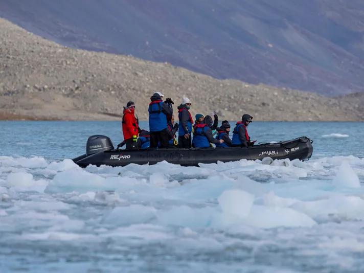 Zodiac Cruising Greenland