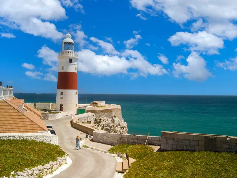 Europa Point Lighthouse on the Rock of Gibraltar