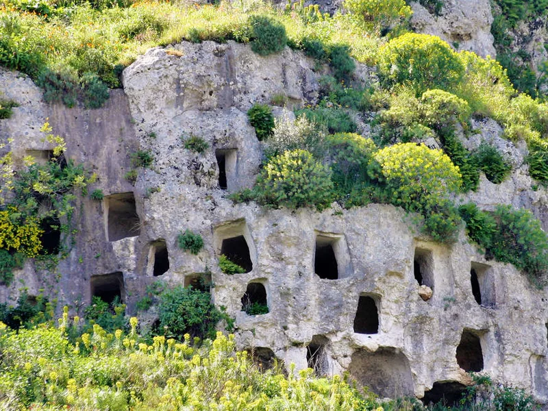 Necropolis at Pantalica Gorge