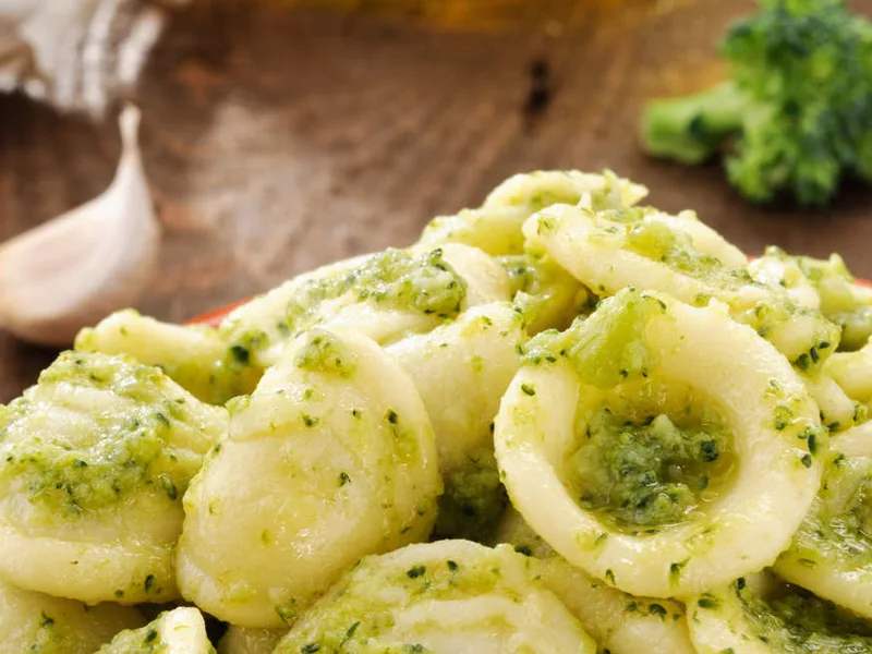 Orecchiette, typical pasta of Puglia