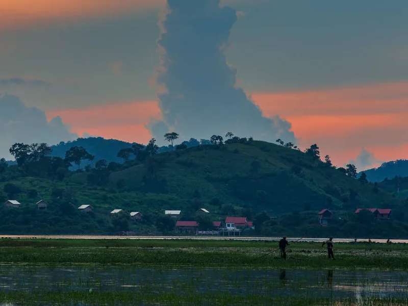 Lake Lak at sunset