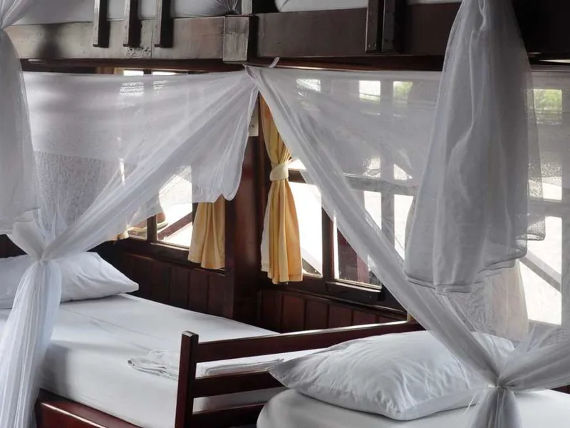 Bunk beds on the Junk Boat